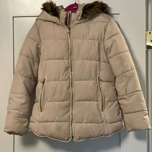 Girls Zara winter coat with hood